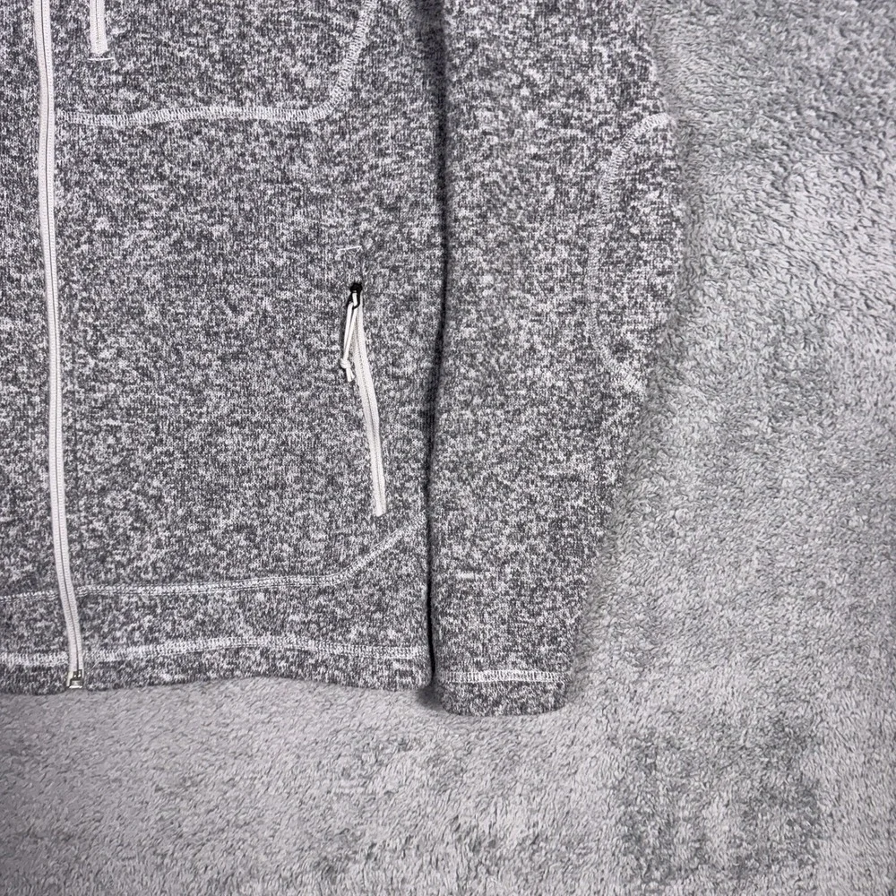 The North Face Gordon Lyons Full Zip Fleece Jacket Mens Size Small Gray Heather